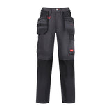 This is an image of Timco - Craftsman Trousers - Grey/Black W30 L32 (1 Each Bag) CTGBK3032