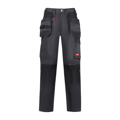 This is an image of Timco - Craftsman Trousers - Grey/Black W38 L32 (1 Each Bag) CTGBK3832