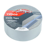 This is an image of Timco - Cloth Tape - Silver 50m x 48mm (1 Each Roll) PCSCTSILVER