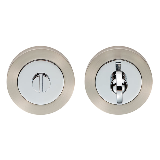 Carlisle Brass - Thumb Turn & Release - Satin Nickel / Polished Chrome gk4004sncp