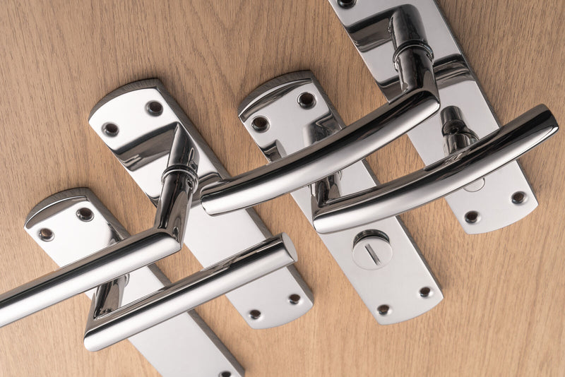 Carlisle Brass Door Handles on Backplates CSL