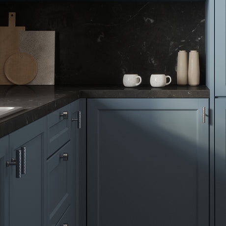 Quality image of Millhouse Brass Chrysler Diamond T-Bar Cabinet Pull Handle on Backplate 160mm - Satin Brass | Sku. mhcdb17160sb | available from Trade Door Handles.