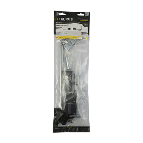 This is an image of Timco - Garage Drop Down Bolt - Black 12" (1 Each TIMbag) DDB12BP