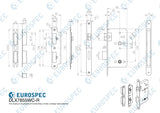 Eurospec - DIN Bathroom Lock Radius - Satin Stainless Steel