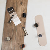 Quality image of Atlantic Half-Moon Contract Floor Mounted Door Stop - Matt Black | Sku. adshmcmb | available from Trade Door Handles.