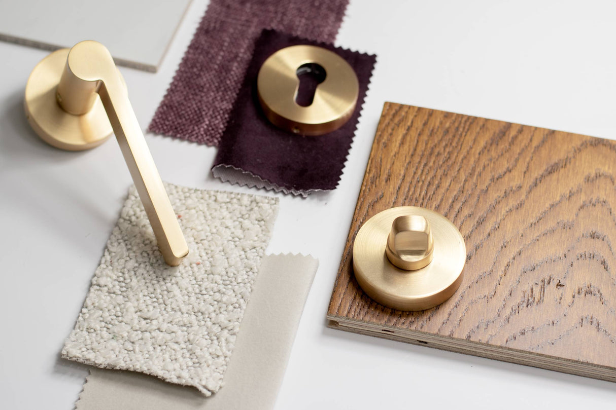 Quality image of Senza Pari Euro Escutcheons on Round Rose - Urban Dark Bronze | Sku. sproesceudb | available from Trade Door Handles.