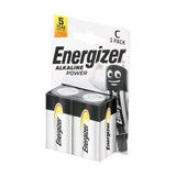 This is an image of Timco - Energizer Alkaline Power Battery C E93 (2 Pieces Pack) ENR297324