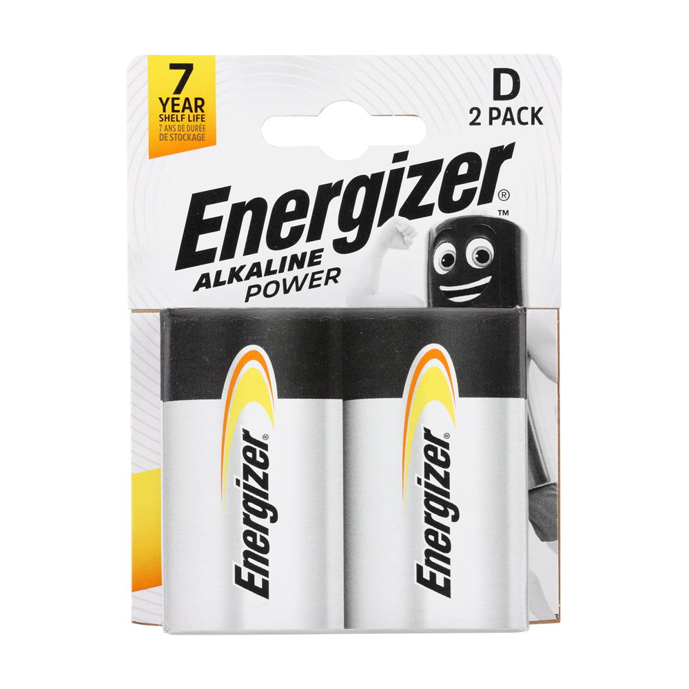 This is an image of Timco - Energizer Alkaline Power Battery D E95 (2 Pieces Pack) ENR297331