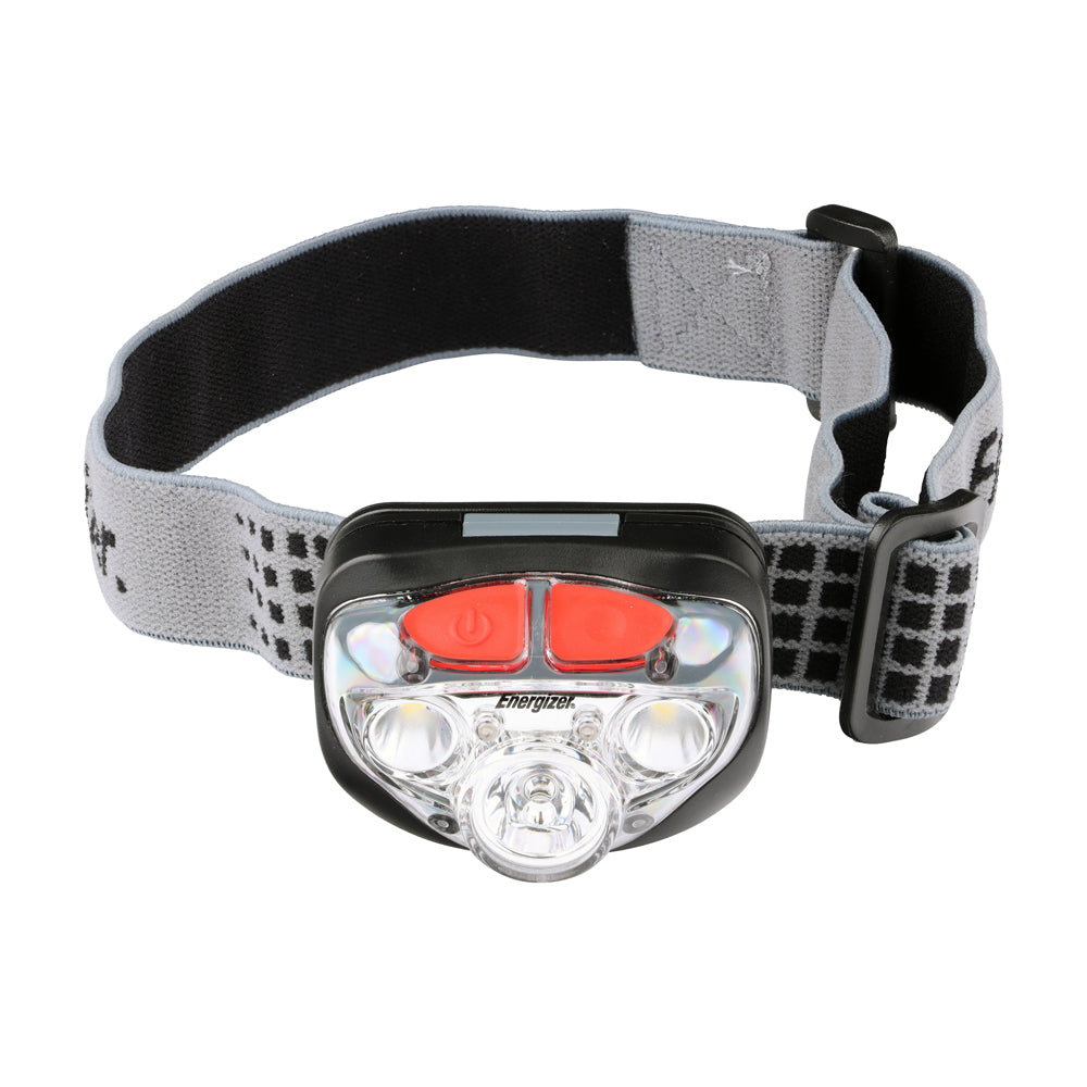 This is an image of Timco - EnergizerÃƒâ€šÃ‚Â® LED Vision HD+ Focus Headlamp - 400 Lumen Grey / 400 Lumen (1 Each Backing Card) ENR412802