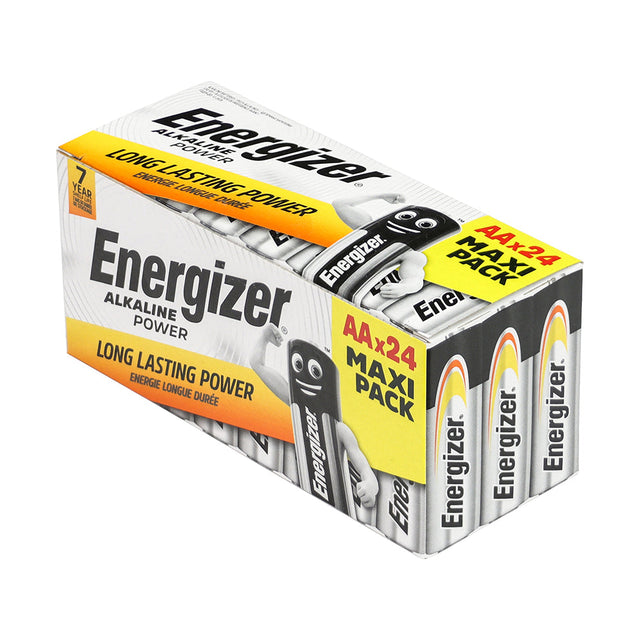 This is an image of Timco - Energizer Alkaline Power Battery - Value Home Pack AA (24 Pieces Pack) ENR414660