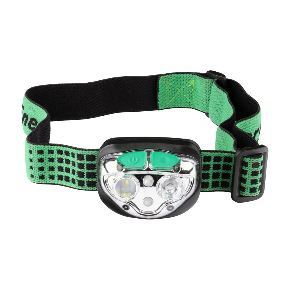 This is an image of Timco - EnergizerÃƒâ€šÃ‚Â® LED Vision Ultra Rechargeable Headlamp - 400 Lumen Green / 400 Lumen (1 Each Backing Card) ENR426441