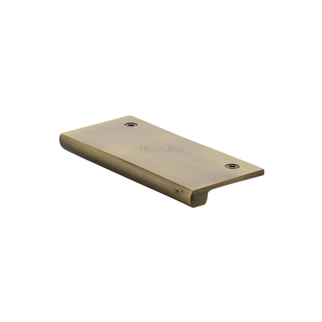 High quality image of Heritage Brass - EPT Edge Pull Cabinet Handle 50mm Antique Brass Finish | Sku. ept50-38-at | Trade Door Handles, Kendal.