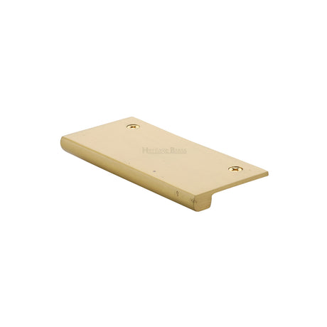 High quality image of Heritage Brass - EPT Edge Pull Cabinet Handle 50mm Satin Brass Finish | Sku. ept50-38-sb | Trade Door Handles, Kendal.