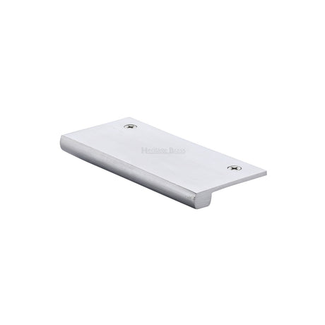 High quality image of Heritage Brass - EPT Edge Pull Cabinet Handle 50mm Satin Chrome Finish | Sku. ept50-38-sc | Trade Door Handles, Kendal.