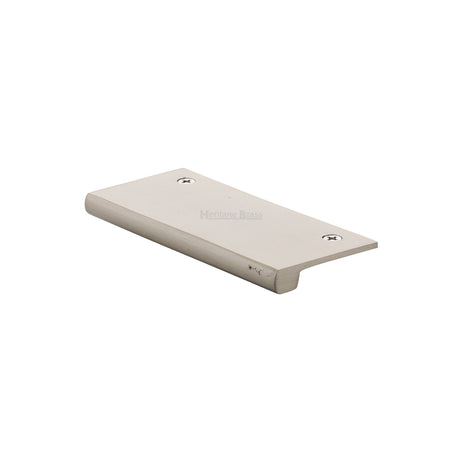 High quality image of Heritage Brass - EPT Edge Pull Cabinet Handle 50mm Satin Nickel Finish | Sku. ept50-38-sn | Trade Door Handles, Kendal.