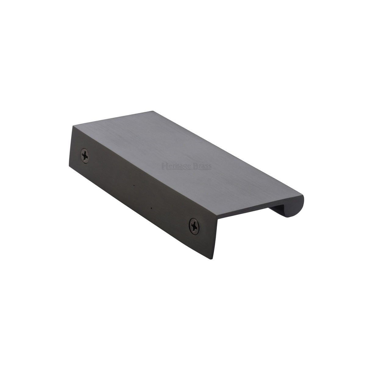 High quality image of Heritage Brass - EPTR Edge Pull Cabinet Handle 50mm Matt Bronze Finish | Sku. eptr50-44-mb | Trade Door Handles, Kendal.