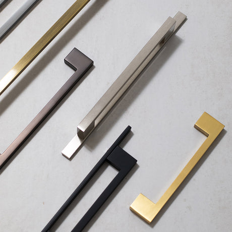 Quality image of Millhouse Brass Empire Slim Cabinet Pull Handle on Backplate 160mm - Polished Chrome | Sku. mhcnb17160pc | available from Trade Door Handles.