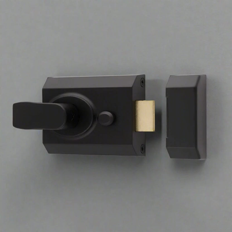 Eurospec - Contract Rim Cylinder Nightlatch Complete 60mm - Matt Black