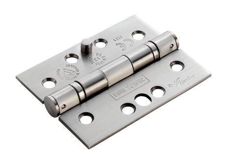 Eurospec - Enduro Grade 13 Ball Bearing Security Hinge 102 x 76mm - SSS hin1433sec13sss_1