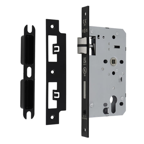 Eurospec - Din Euro Profile Escape Lock - Matt Black dlx7260escmb