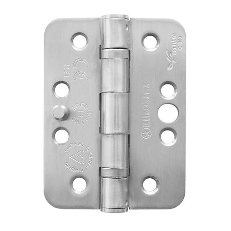 Eurospec - Enduro Grade 13 Ball Bearing Security Hinge Radius 102 x 76mm - SSS hin1433sec_13sss_r_1