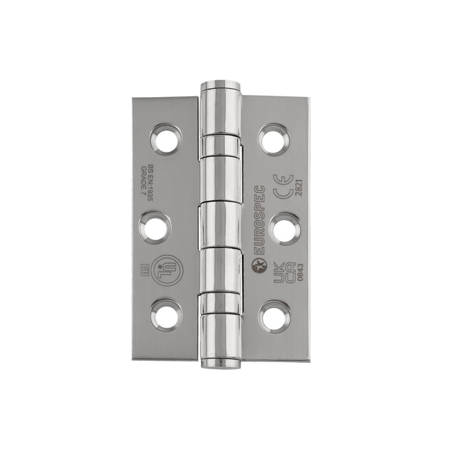 Eurospec - Grade 7 Ball Bearing Hinge 76 x 51mm - BSS hin1322_7bss