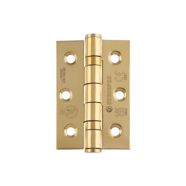 Eurospec - Grade 7 Ball Bearing Hinge 76 x 51mm - PVD hin1322_7pvd