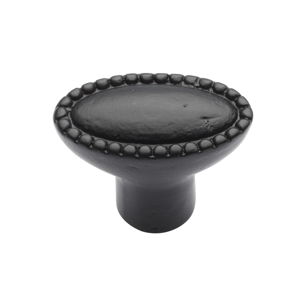 High quality image of the M.Marcus Cabinet Knob Opal Design 38mm Matt Black Rustic Iron | Sku. fb3621 | Discounted prices available from Trade Door Handles