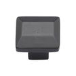 High quality image of the M.Marcus Cabinet Knob Trapezoid Design 32mm Matt Black Rustic Iron | Sku. fb3625 | Discounted prices available from Trade Door Handles
