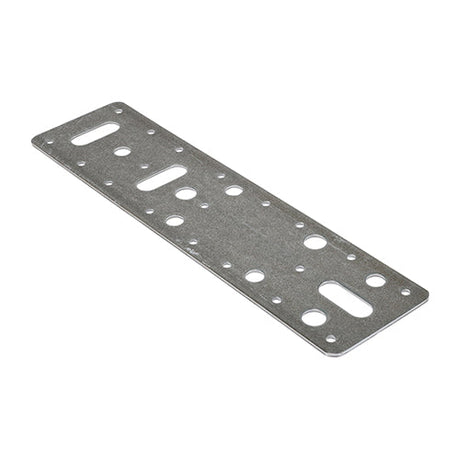 This is an image of Timco - Flat Connector Plates - Galvanised 62 x 240mm (5 Pieces Bag) FCP240