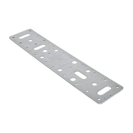 This is an image of Timco - Flat Connector Plates - Galvanised 62 x 300mm (5 Pieces Bag) FCP300