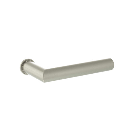 Quality image of Forme Elle Lever Door Handle on Concealed Round Rose - Satin Nickel | Sku. fcr236sn | available from Trade Door Handles.