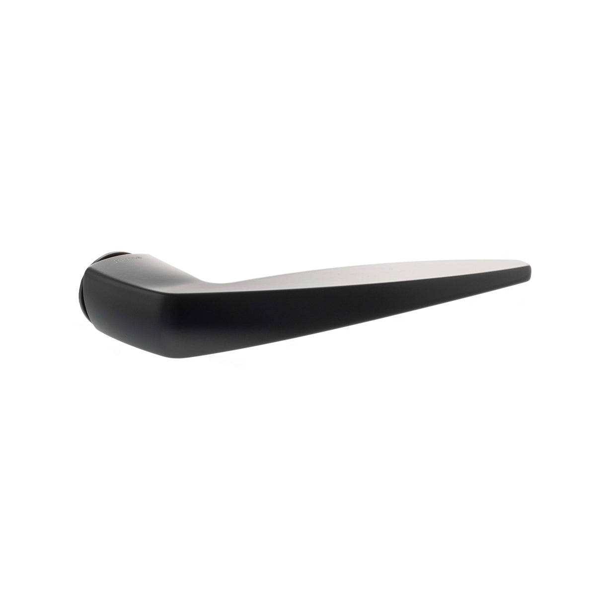 Quality image of Forme Foglia Lever Door Handle on Concealed Round Rose - Matt Black | Sku. fcr272mb | available from Trade Door Handles.