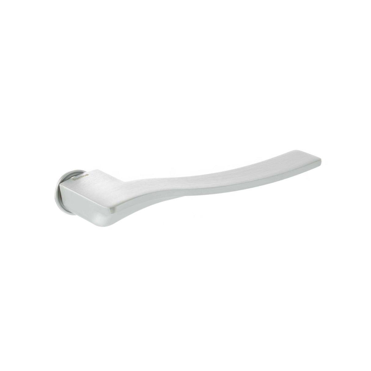 Quality image of Forme Olimpia Lever Door Handle on Concealed Round Rose - Satin Chrome | Sku. fcr280sc | available from Trade Door Handles.