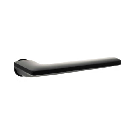 Quality image of Forme Boston Lever Door Handle on Concealed Round Rose - Matt Black | Sku. fcr422mb | available from Trade Door Handles.