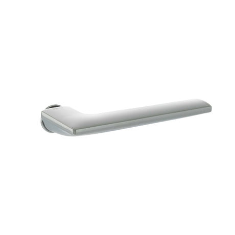 Quality image of Forme Boston Lever Door Handle on Concealed Round Rose - Polished Chrome | Sku. fcr422pc | available from Trade Door Handles.