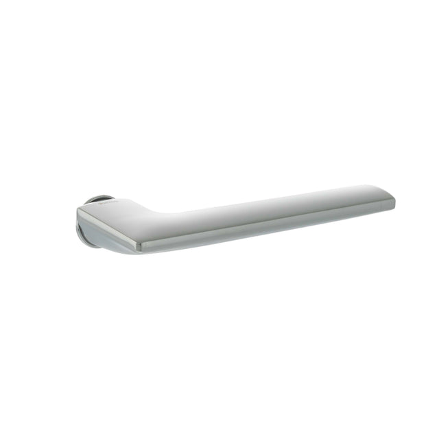 Quality image of Forme Boston Lever Door Handle on Concealed Round Rose - Polished Chrome | Sku. fcr422pc | available from Trade Door Handles.