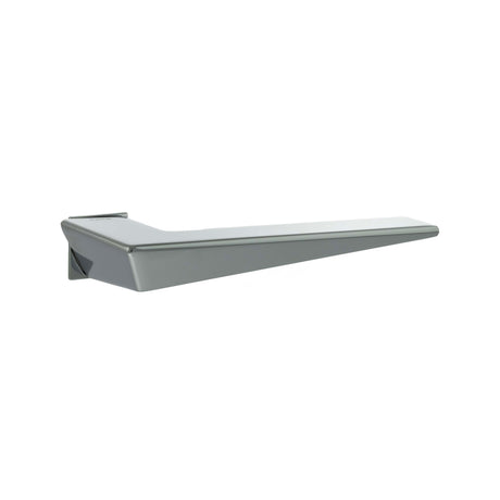 Quality image of Forme Naxos Lever Door Handle on Concealed Square Rose - Polished Chrome | Sku. fcs215pc | available from Trade Door Handles.
