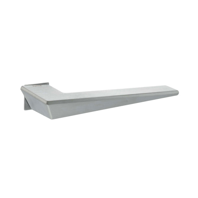 Quality image of Forme Naxos Lever Door Handle on Concealed Square Rose - Satin Chrome | Sku. fcs215sc | available from Trade Door Handles.