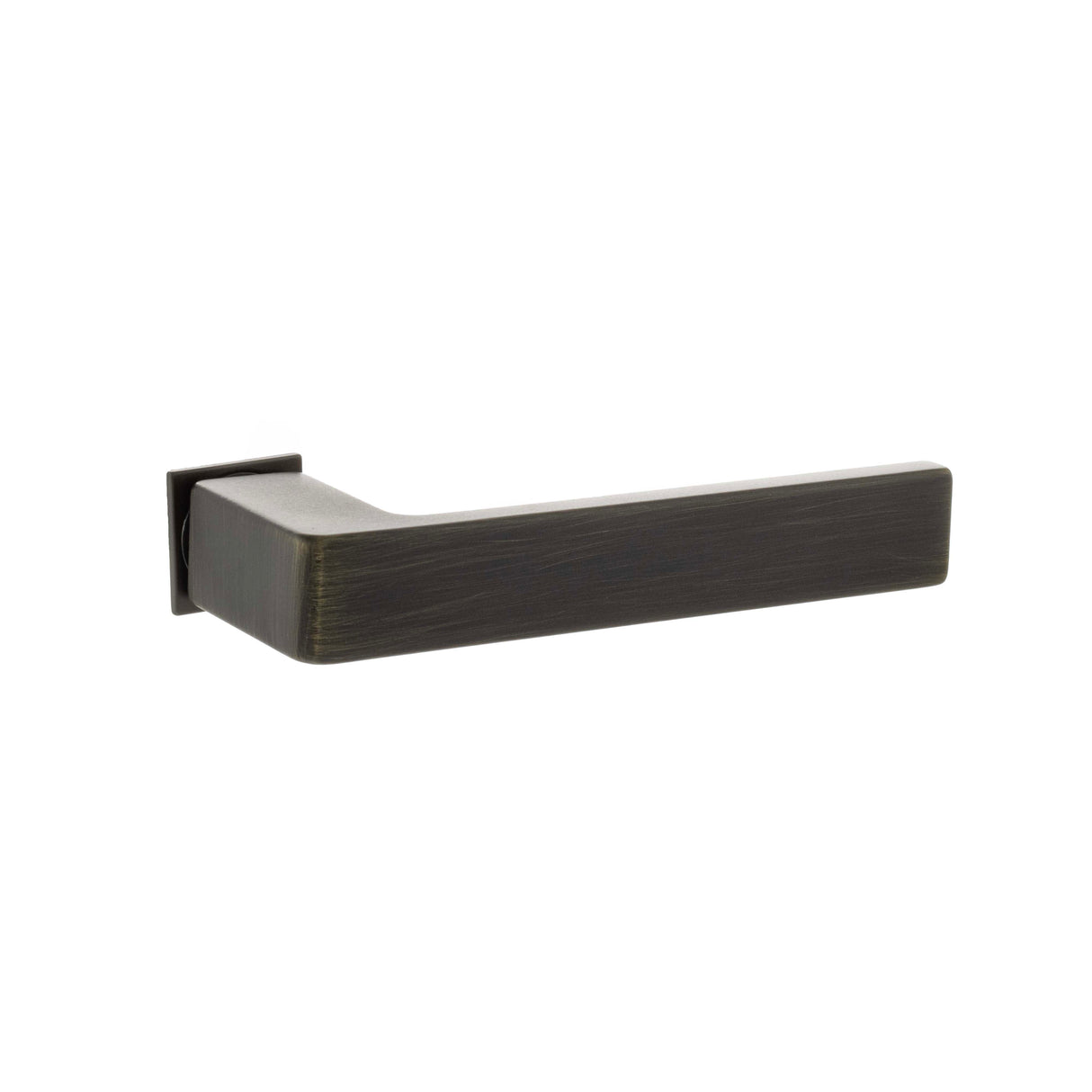 Quality image of Forme Asti Lever Door Handle on Concealed Square Rose - Urban Bronze | Sku. fcs254ub | available from Trade Door Handles.