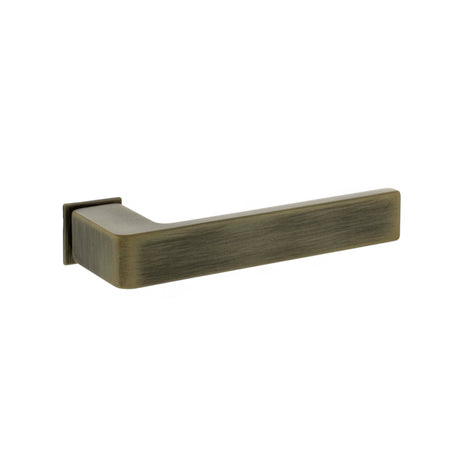 Quality image of Forme Asti Lever Door Handle on Concealed Square Rose - Yester Bronze | Sku. fcs254yb | available from Trade Door Handles.