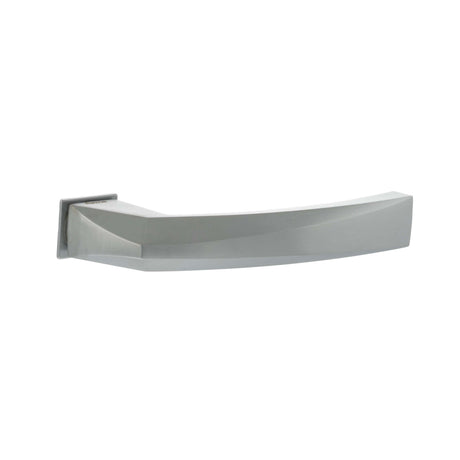 Quality image of Forme Crystal Lever Door Handle on Concealed Square Rose - Satin Chrome | Sku. fcs268sc | available from Trade Door Handles.