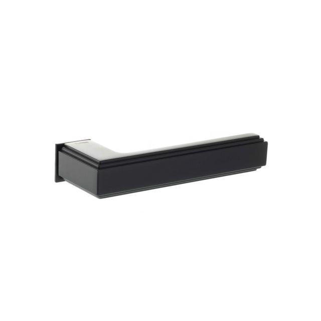 Quality image of Forme Alila Lever Door Handle on Concealed Square Rose - Matt Black | Sku. fcs293mb | available from Trade Door Handles.