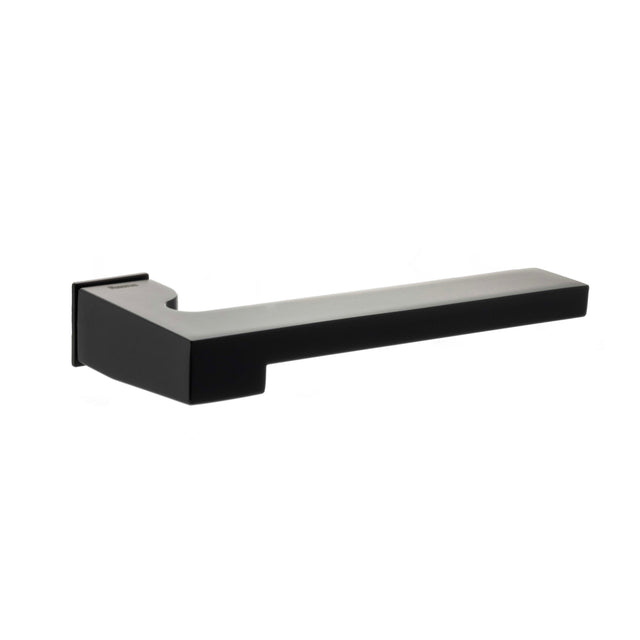Quality image of Forme Ginevra Lever Door Handle on Concealed Square Rose - Matt Black | Sku. fcs430mb | available from Trade Door Handles.