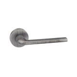 Quality image of Forme Milly Lever Door Handle on Minimal Round Rose - Urban Graphite | Sku. fmr133ug | available from Trade Door Handles.