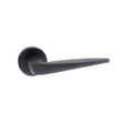Quality image of Forme Foglia Lever Door Handle on Minimal Round Rose - Matt Black | Sku. fmr272mb | available from Trade Door Handles.