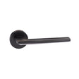 Quality image of Forme Boston Lever Door Handle on Minimal Round Rose - Matt Black | Sku. fmr422mb | available from Trade Door Handles.