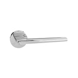 Quality image of Forme Boston Lever Door Handle on Minimal Round Rose - Polished Chrome | Sku. fmr422pc | available from Trade Door Handles.