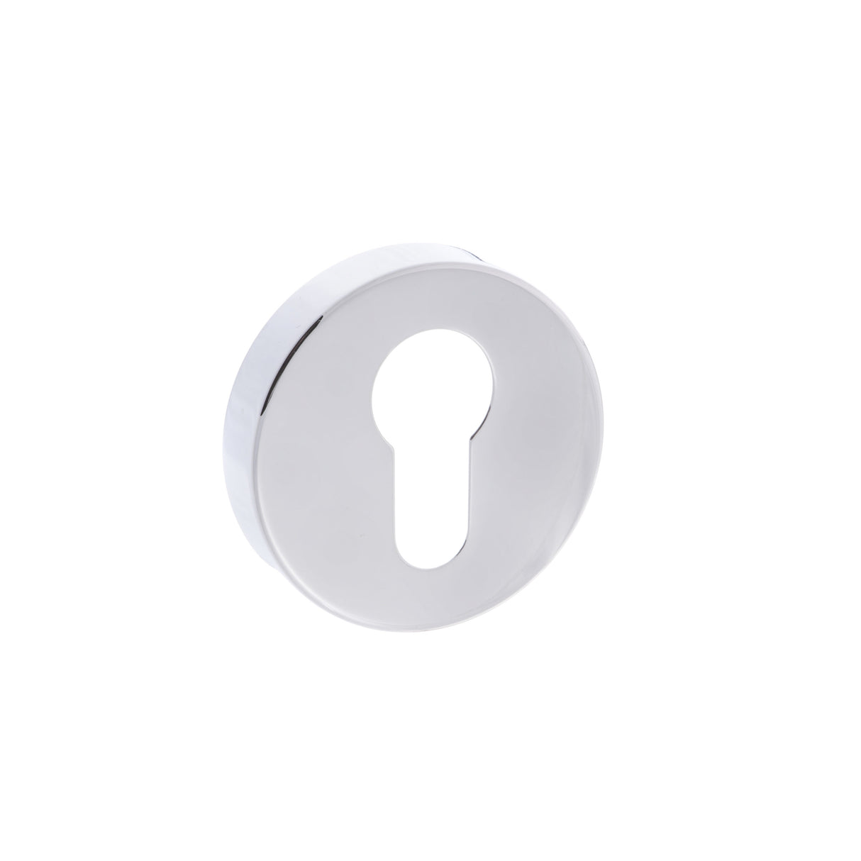 Quality image of Forme Euro Escutcheons on Minimal Round Rose - Polished Chrome | Sku. fmrepc | available from Trade Door Handles.