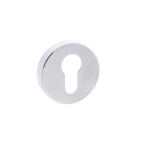 Quality image of Forme Euro Escutcheons on Minimal Round Rose - Polished Chrome | Sku. fmrepc | available from Trade Door Handles.